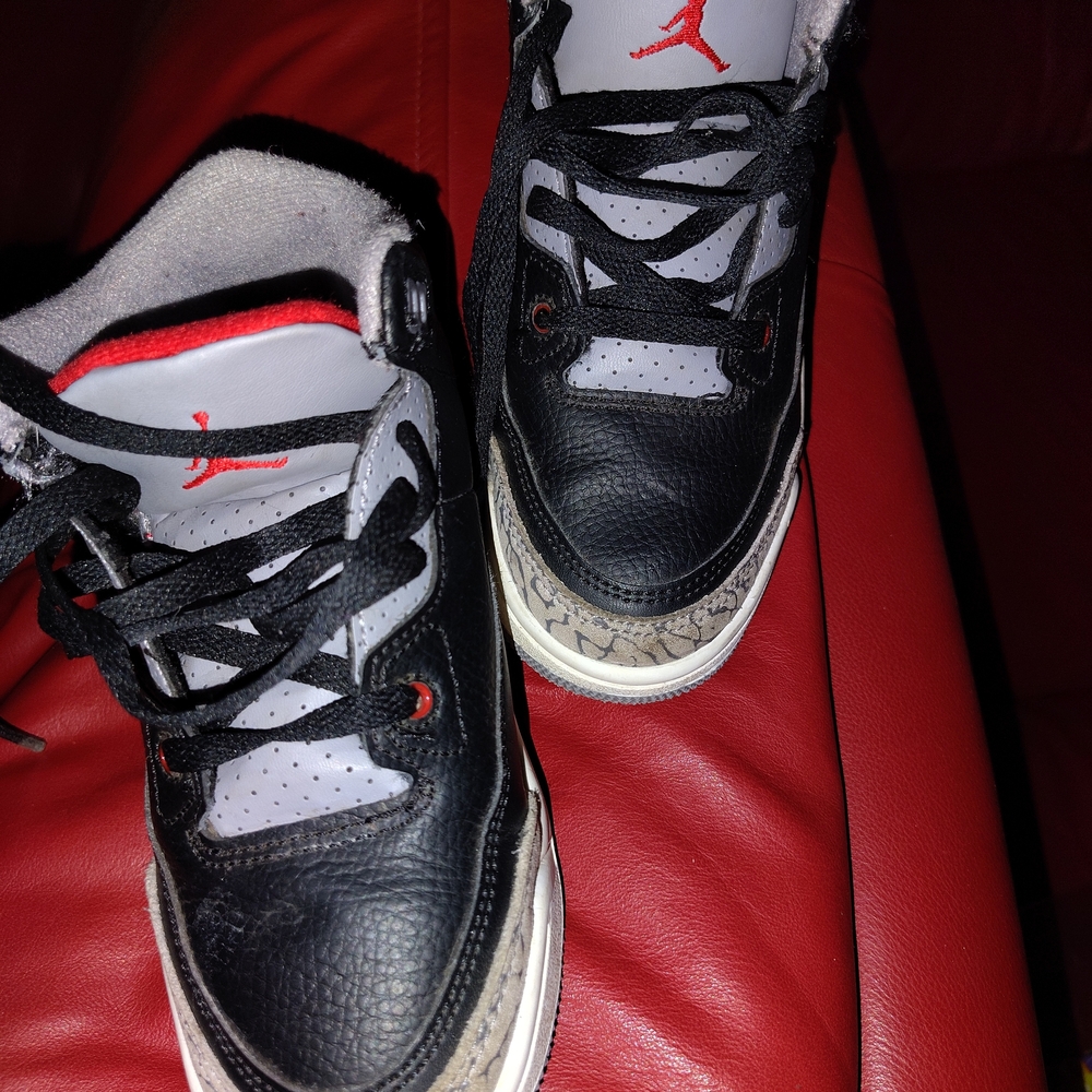 Jordan Kids Black and Gray Sneakers